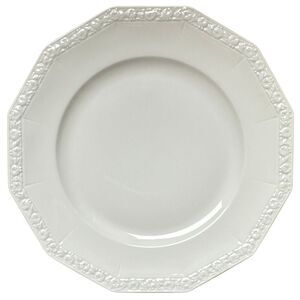 Rosenthal Continental Maria White Classic Porcelain 12 Sided Dinner Plate